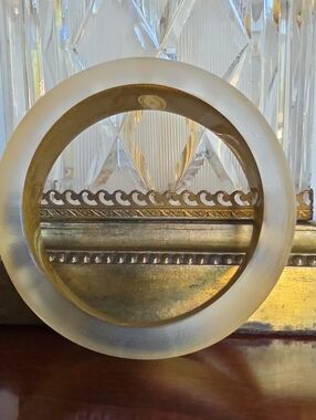 Alexis Bittar Lucite Gold Tapered Bangle Bracelet
